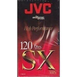 JVC High Performance SX 120 6hrs. VHS tape New Sealed‎